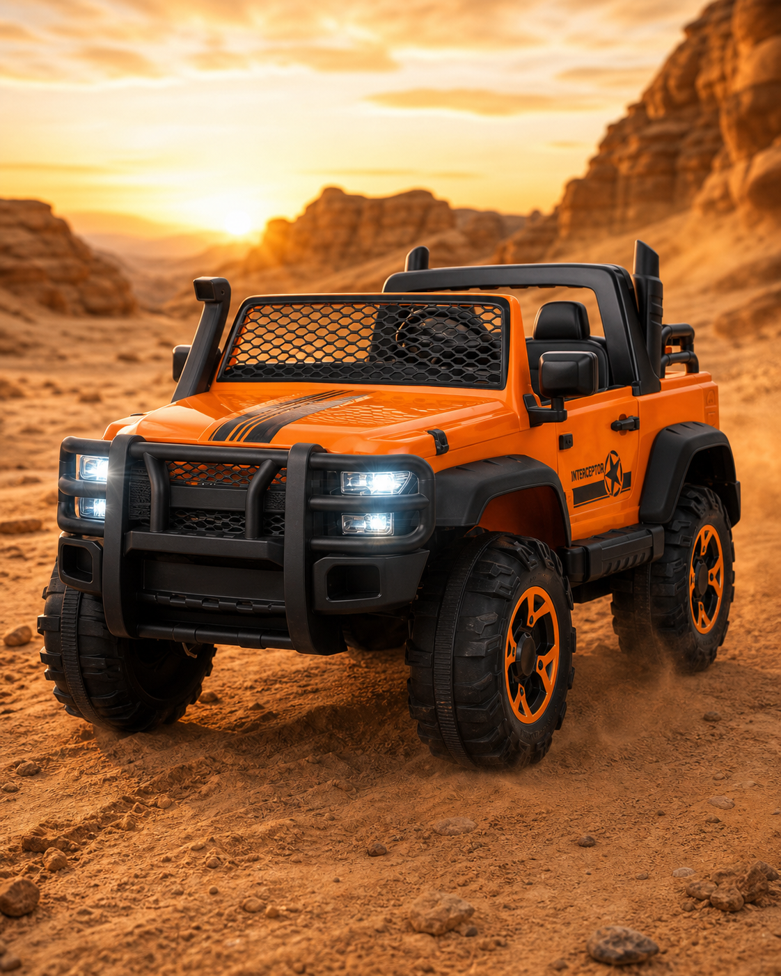 MJ137N-FM 4×4 Ride-On Jeep