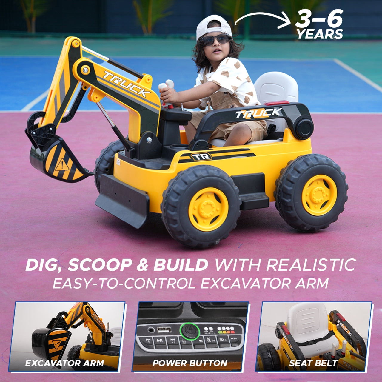 Operated Excavator JCB