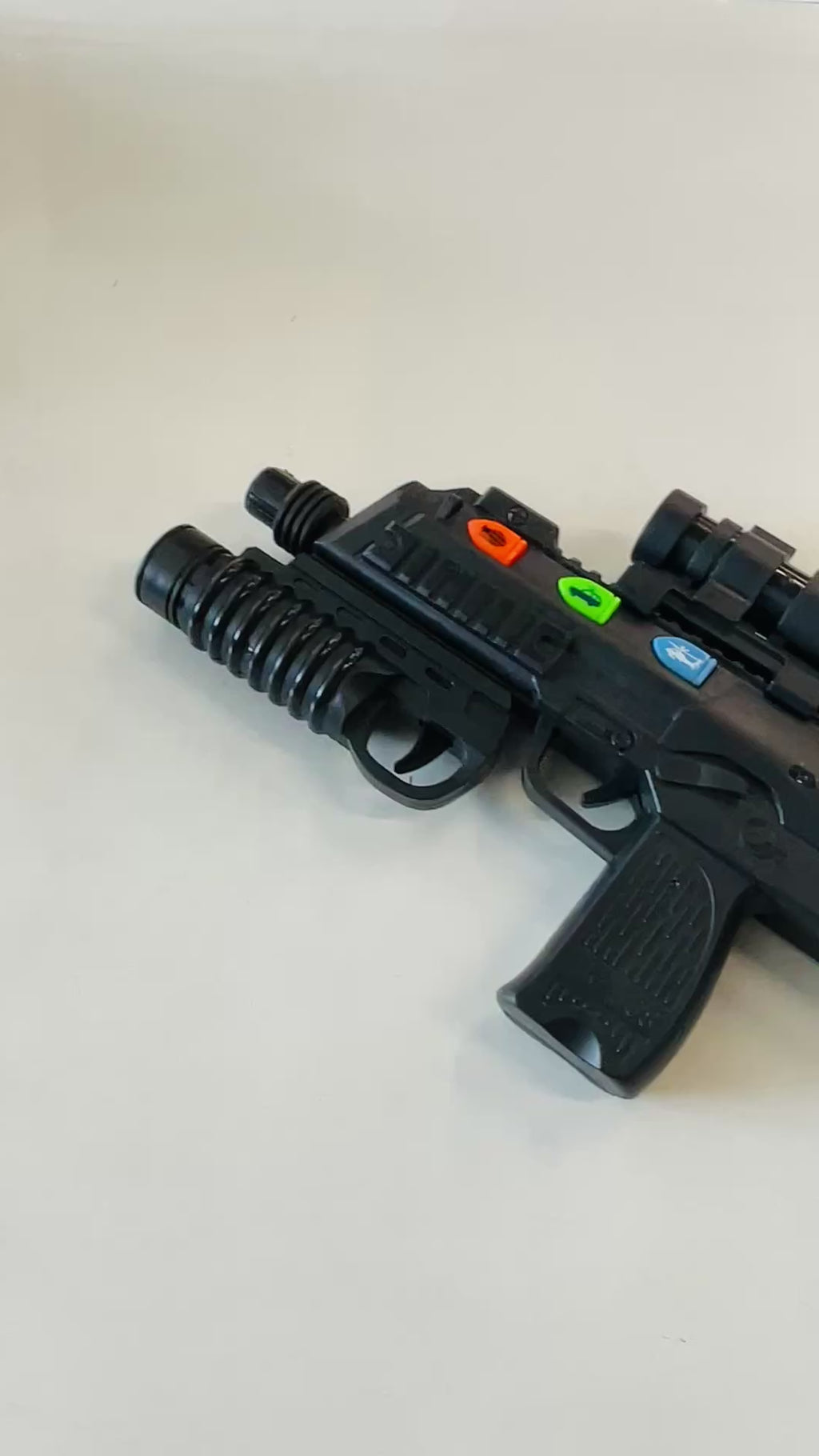 KrazyKiddo Toys MP7 Submachine Gun Toy - 2-in-1 Toy Rifle with Light & Sound