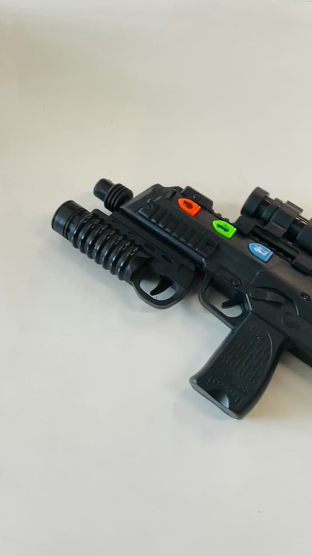 KrazyKiddo Toys MP7 Submachine Gun Toy - 2-in-1 Toy Rifle with Light & Sound